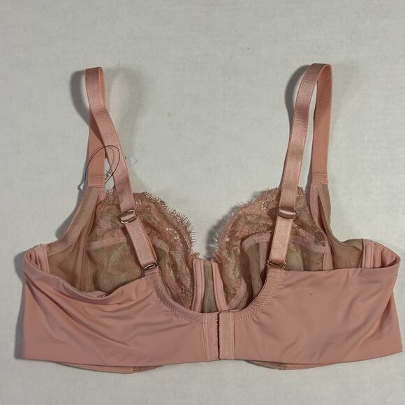 Skarlett Blue Women 38C Bra Intimates Feminine Romantic Entice Underwire Sheer - Picture 3 of 9